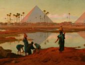 100 لوحة عالمية.. "ماء النيل" جمال البيئة المصرية فى لوحة فريدريك جودال