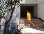 تعقيم وتطهير ورش السكن الإدارى لمجلس مدينة دهب بجنوب سيناء.. صور