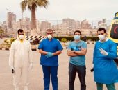 خروج 145 حالة من العزل الصحى بأبو قير بعد تعافيهم من فيروس كورونا