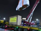 شاهد.. أحدث صور لعملية تطوير ميدان التحرير ونقل الكباش الأربعة   