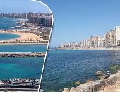 صور .."يا إسكندرية بحرك عجايب".. الطبيعة تتنفس بعد غلق 61 شاطئا لمدة شهر.. درجات اللون الأزرق تعود لعروس البحر الأبيض والرمال البيضاء تتلألأ بالعجمى.. المحافظ: تم تشكيل لجنة وجارى مراجعة الحالة البيئة