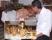 "مبدعون من وحى الطبيعة".. "فضل المولى" أقدم صانع حرف يدوية فى النوبة.. يرفع شعار "مشغولات قبل الاندثار".. ويؤكد: استخدم خامات لا قيمة لها عند المزارعين.. مثلت مصر بمعرض دبى لمدة 4 شهور.. صور