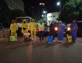 صور.. تعقيم وتطهير ثلاث مناطق فى أسوان لمواجهة فيروس كورونا