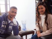 نور مع محمد رمضان فى كواليس" البرنس": "قلقانة عليك من اللي جاي يا رضوان"