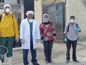 محافظة الجيزة تعقم شوارع 7 مراكز ومدينة ضد كورونا ..صور