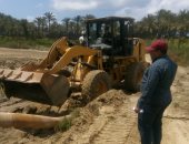 إزالة حالة تعدٍ على مساحة 21000 م2 أملاك دولة بمركز ومدينة إدكو