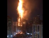 الإمارات تعلن السيطرة على حريق برج سكنى بالشارقة و7 إصابات بالحادث