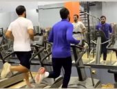 ياسر إبراهيم يستعد لاستئناف الدورى بوصلة تدريبات فى الجيم