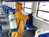 السكة الحديد تواصل أعمال تعقيم المحطات والقطارات ضد كورونا