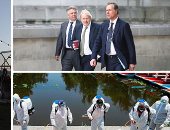 صور.. العالم هذا المساء.. رئيس وزراء بريطانيا يتجول فى شوارع ويستمنستر بعد تعافيه من كورونا.. مطعم فى هولندا يبتكر طريقة جديدة للحفاظ على التباعد الاجتماعى.. المكسيك تُكثف حملات التعقيم والتطهير للأماكن العامة