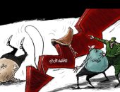 كاريكاتير صحيفة سعودية.. إيران تحاول إنقاذ اقتصادها من خلال التومان 