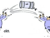 كاريكاتير صحيفة عمانية.. أسواق البترول تحاول التخلص من براميل النفط