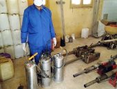 تنفيذ حملات تعقيم وتطهير بالعريش وبئر العبد بشمال سيناء.. صور