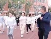 "100 دقيقة × اليوم".. مدرسة صينية تأمر طلابها بالجرى لإنقاص الوزن.. صور