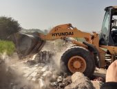 إزالة 101 حالة تعد على الأرضى الزراعية وأملاك الدولة بالمنيا والشرقية