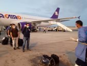 مطار مرسى علم يستقبل 83 مصريا عائدا من لاجوس النيجيرية.. صور