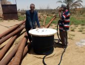 تركيب موتور غاطس لبئر شرب قرية بولاق بالوادى الجديد وانتظام تدفق المياه
