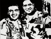 "تقى" طالبة سيناوية تجسد شخصية الشهيد المنسى بالرسم.. صور