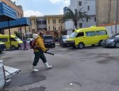 صور.. تعرف على مجهودات محافظة الجيزة لتعقيم شوراع القرى