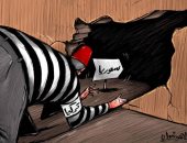 كاريكاتير صحيفة إماراتية.. "لص تركيا" يعبث فى الأراضى السورية