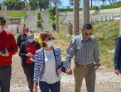 صور.. تنفيذ إجراءات التشغيل الاحترازية بالمسرح الرومانى وكوم الدكة بالإسكندرية