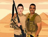 "محمد" من الدقهلية يشارك برسمة تجمع الشهيدين المنسى والقاضى