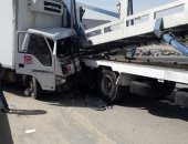 قارئ يشارك بصور لحادث فى المنطقة الصناعية الرابعة بـ 6 أكتوبر 