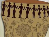 شاهد تصميم قبل 7 آلاف سنة على قطعة فخار أثرية يشبه كورونا.. اعرف الحكاية