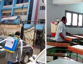 المديريات تستعد لامتحانات الثانوية العامة.. الجيزة تجهز 331 لجنة.. 14 طالبا فى الفصل وتوزيع كمامات ومطهرات عند الدخول.. بوابات تعقيم ببعض الأماكن وطبيب بكل مدرسة واستراحات للمراقبين وممنوع دخول التليفونات.. صور