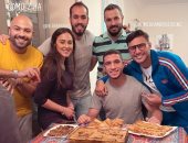 رز ولحمة ومكرونة بالبشاميل على مائدة إفطار رامى ربيعة