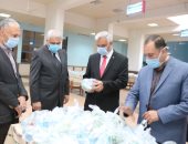 صور.. رئيس جامعة المنوفية يتفقد مدينة الأمل لاستقبال العائدين من الخارج