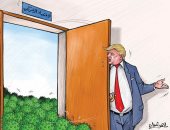 كاريكاتير كويتى يسلط الضوء على أضرار الاقتصاد الأمريكى بسبب كورونا 