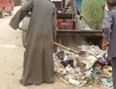 حملات نظافة مكبرة بالوحدات بمدينة البلينا بسوهاج وازالة التعدى على أراضى زراعية