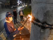 محافظة الإسكندرية تشن حملة مكبرة لإزالة الإعلانات المخالفة.. صور