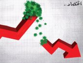 كاريكاتير صحيفة إماراتية.. كورونا يهوى بالاقتصاد العالمى 