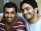 "أول واحد صدقنى".. محمد سامى يمدح تامر حسنى بصورة عمرها 10 سنوات