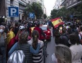 احتجاجات فى إسبانيا ضد الحكومة بسبب طوارئ كورونا.. فيديو 