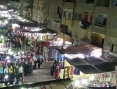 شكوى من زحام بسوق تجارى بشارع 23 يوليو بشبرا الخيمة يعمل ليلا