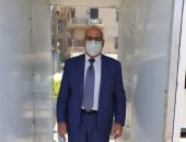 صور.. توفير بوابات تعقيم بمشروع تطوير مثلث ماسبيرو لحماية العاملين