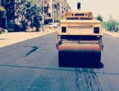 صور.. تمهيد ورصف الطرق الحيوية بمراكز ومدن محافظة كفر الشيخ