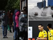 صور.. العالم هذا المساء.. عودة الحياة لملاعب الكرة فى زمن كورونا والانطلاقة من ألمانيا.. تطهير وتعقيم شوارع موسكو لمواجهة انتشار فيروس كورونا.. فقراء إسبانيا يصطفون فى طوابير للحصول على طعام مجانى بسبب كورونا