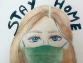 "رؤى" تشارك صحافة المواطن عددا من لوحاتها تبرز موهبتها الفنية