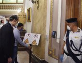 الكمامة في مقدمة الاجراءات الاحترازية قبل بدء الجلسة العامة لمجلس النواب