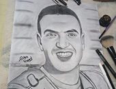 "زهراء" تظهر موهبتها برسومات لأبرز المؤثرين فى المجتمع المصرى.. أولهم "المنسى"