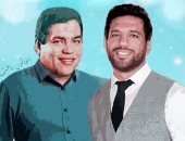 ما شابه أباه فما ظلم.. حسن الرداد بجوار والده فى صورة فوتوشوب