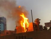 حريق هائل يلتهم مخزن مخلفات مستشفى دسوق العام