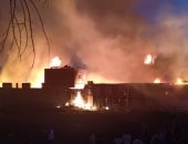 السيطرة على حريق هائل بشونة أخشاب بقرية السملاوية فى الغربية
