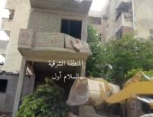 إزالة مخالفات بناء بشارع جسر السويس والسلام شرق القاهرة