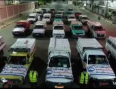  "مستقبل وطن" بقنا يدفع بالسيارات المحملة بالمساعدات الغذائية في ليلة القدر