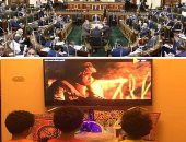 صور..البرلمان يطالب بنماذج جديدة على خطى "الاختيار".. النواب: غرس معانى الانتماء والوطنية لدى الأطفال والشباب ولأول مرة نلتف أمام عمل درامى واحد.. وأصاب الجماعة بهستيريا لتعريته جرائمهم ووثق معركتنا معهم